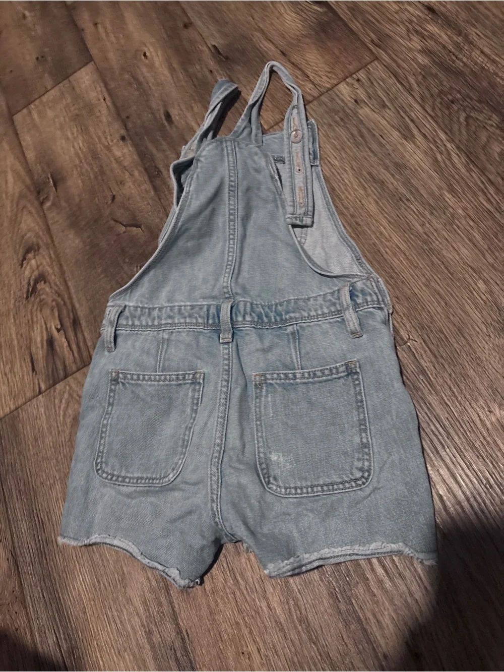 Girls Old Navy 10/12 Light Blue Denim Short Overalls for Kids